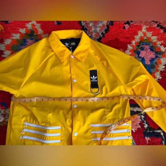 Adidas x Olivia Oblanc Yellow Convertible Trench Coat – NWT Sz S - Picture 7 of 9